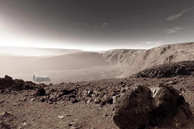 Easy-to-construct, comfortable living on Mars. 0
