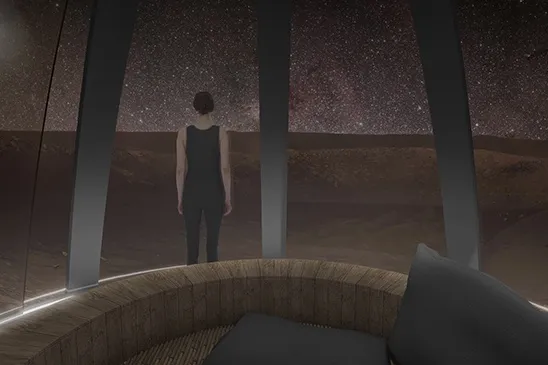 Easy-to-construct, comfortable living on Mars. 8