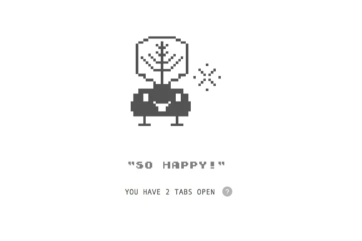 Tabagotchi is like Tamagotchi, but for Google Chrome! 1