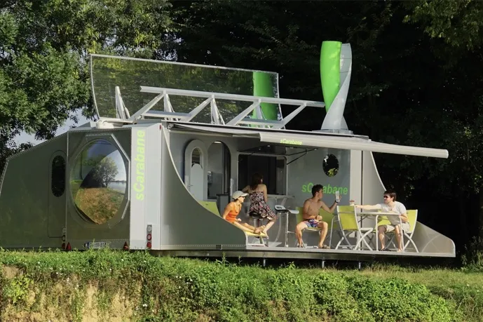 A 360-degree rotating caravan: The Scarabane!! 0