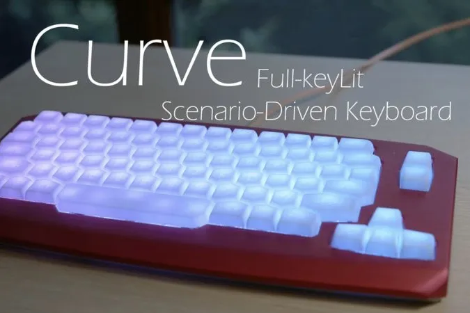 Video: The Curve keyboard illumintes keys based on different programs!! 1
