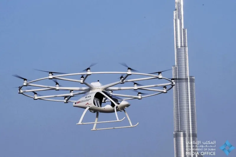 Volocopter flying taxi takes to the skies in Dubai! 5