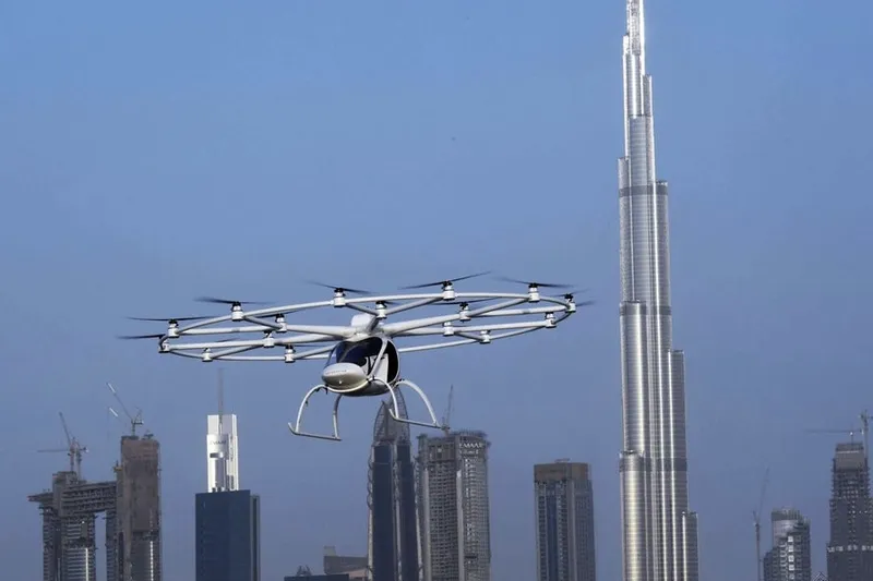 Volocopter flying taxi takes to the skies in Dubai! 6