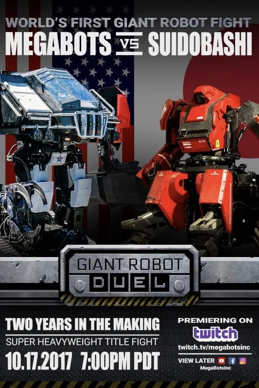 Video: MegaBots robot battle scheduled for October 17th! 1