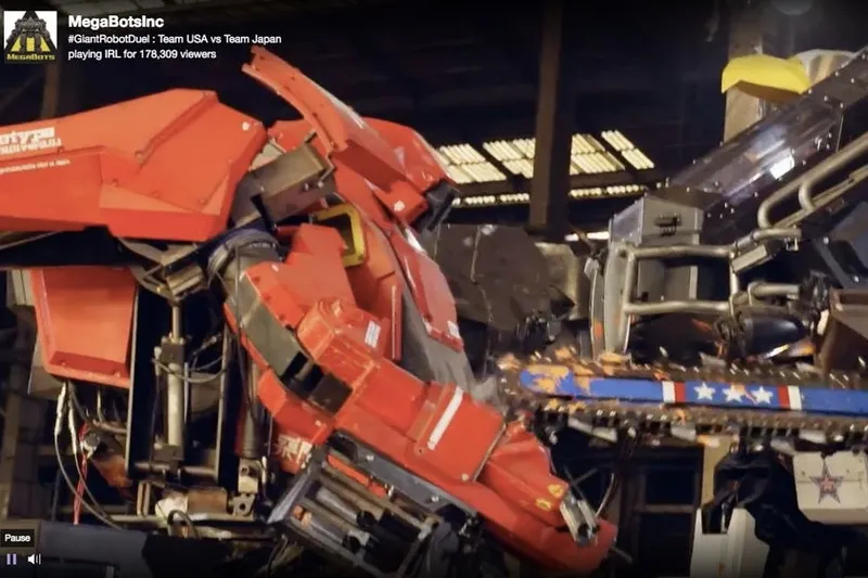 Video: Round 3 and USA's MegaBots beats Japans in robot-smackdown! 2