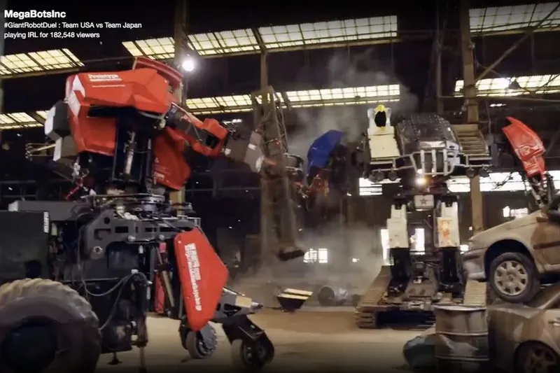 Video: Round 3 and USA's MegaBots beats Japans in robot-smackdown! 3