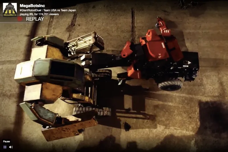 Video: Round 3 and USA's MegaBots beats Japans in robot-smackdown! 4