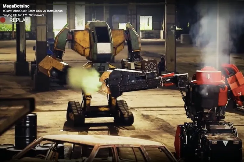 Video: Round 3 and USA's MegaBots beats Japans in robot-smackdown! 6