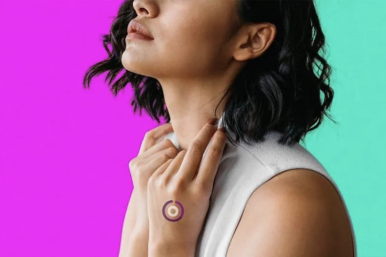 A Temporary tattoo that warns you when you've gotten too much sun 0