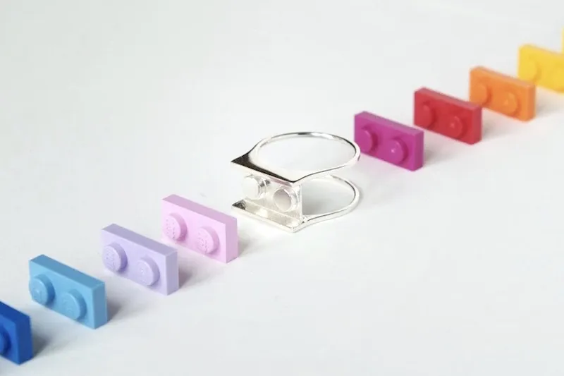 3D-printed Lego jewellery by Hintlab! 1