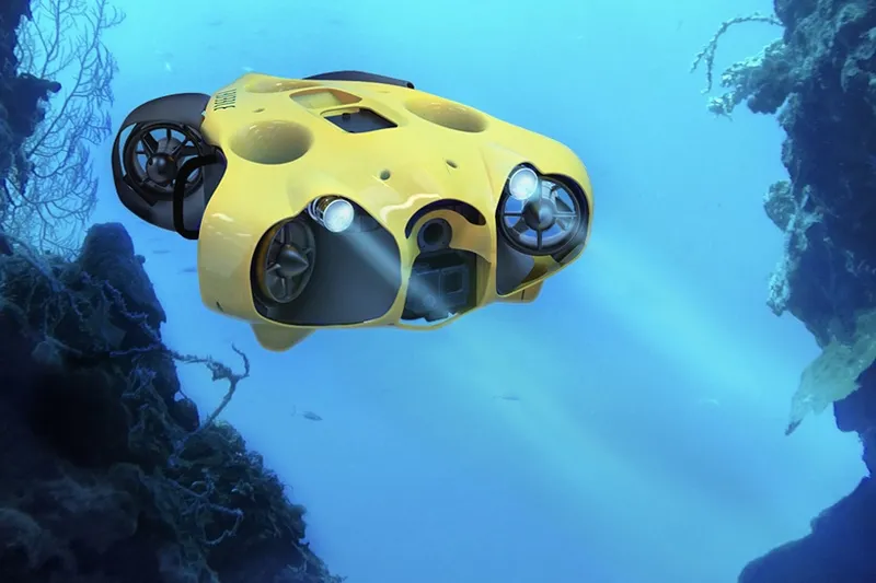 A submarine drone that follows you around underwater