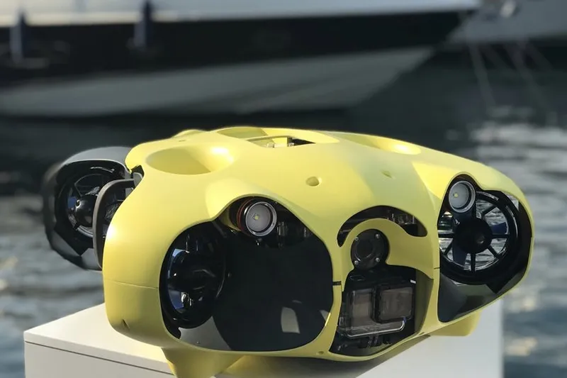 A submarine drone that follows you around underwater