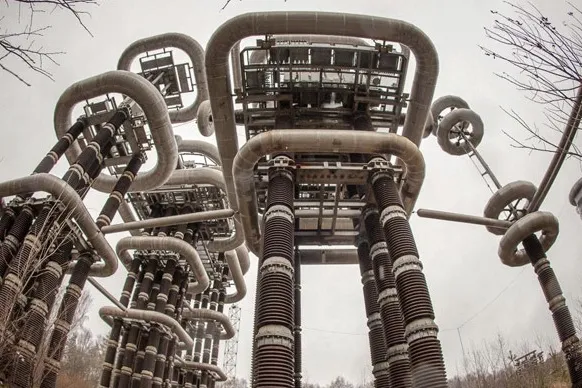 Futuristic 'Tesla Towers' in abandoned woods near Moscow
