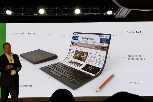 Lenovo shows off a crazy rollable Laptop! 0