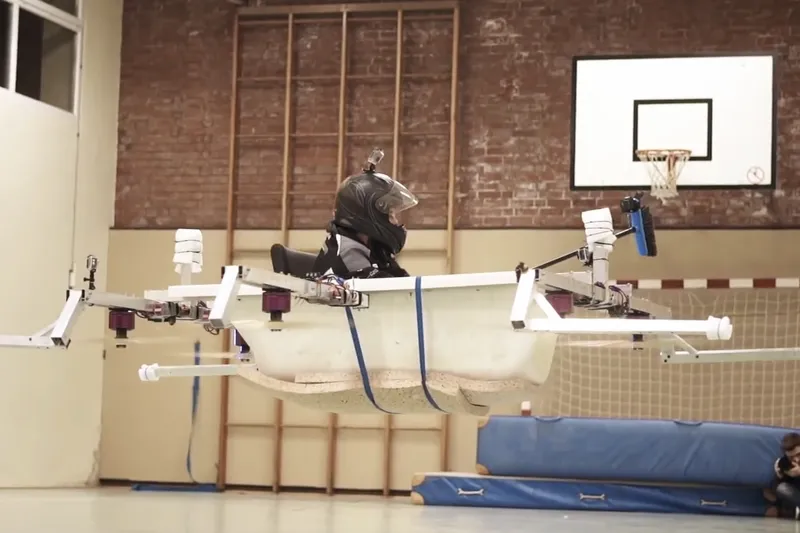 Video: You have not seen everything till you've seen flying bathtub