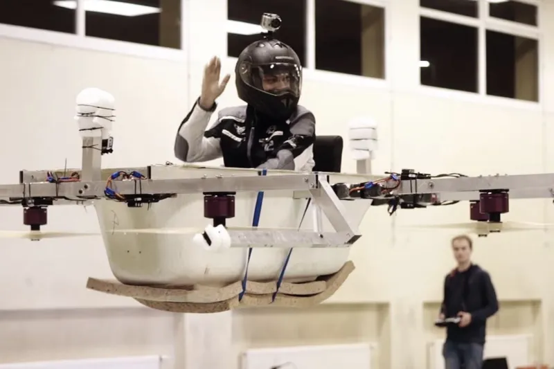 Video: You have not seen everything till you've seen flying bathtub