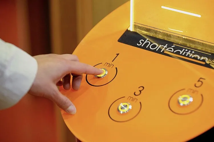 A Machine that Prints Free Short Stories for you to Read While you Wait! 0