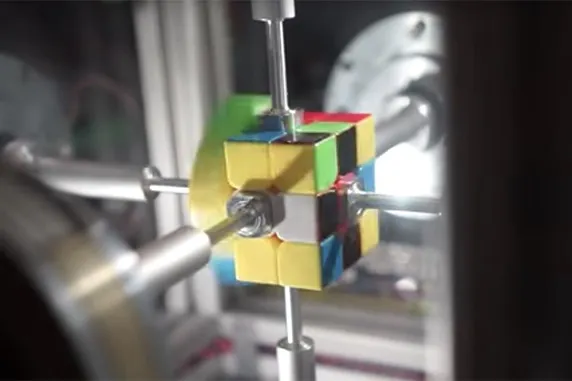 Video This robot solves a Rubik's cube in 0.38 seconds