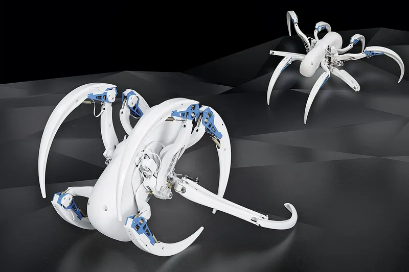 This spider-inspired robot can roll like a tire