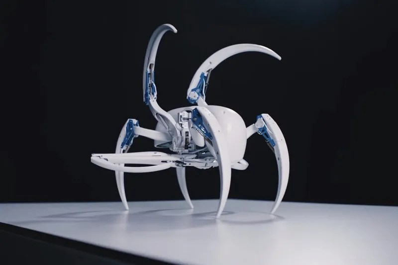 This spider-inspired robot can roll like a tire