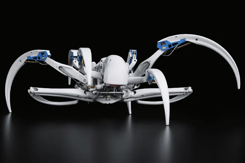 This spider-inspired robot can roll like a tire