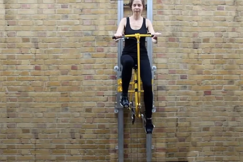 Video: Introducing the Human powered Elevator, Vycle!! 1