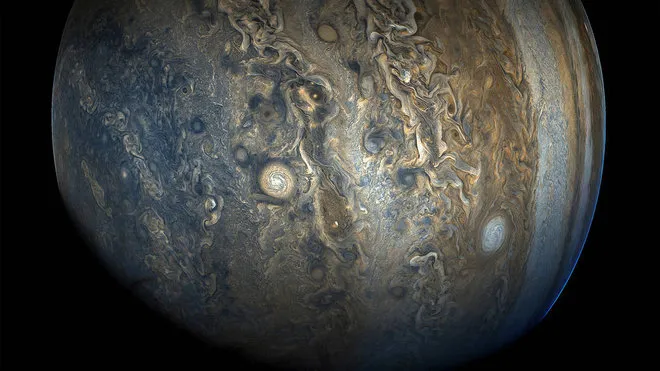 The clouds on Jupiter looks fake