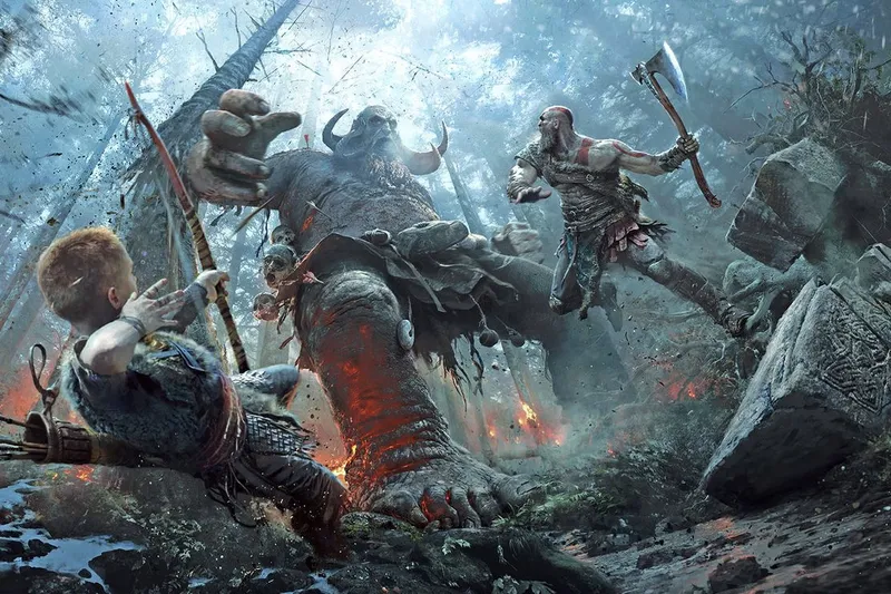 These God of War prints makes the story come to life