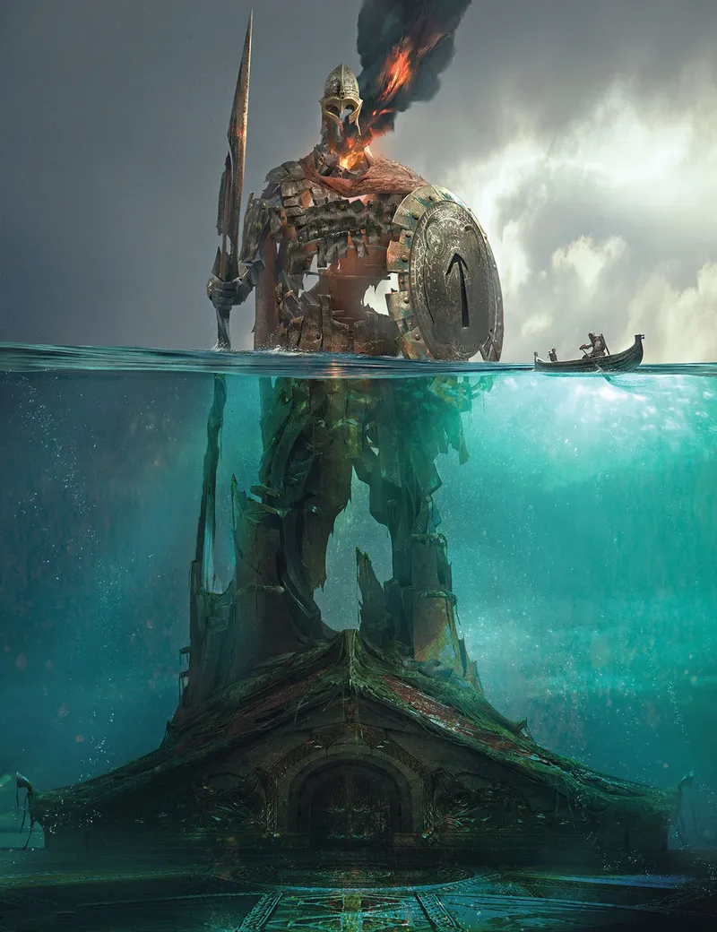 These God of War prints makes the story come to life