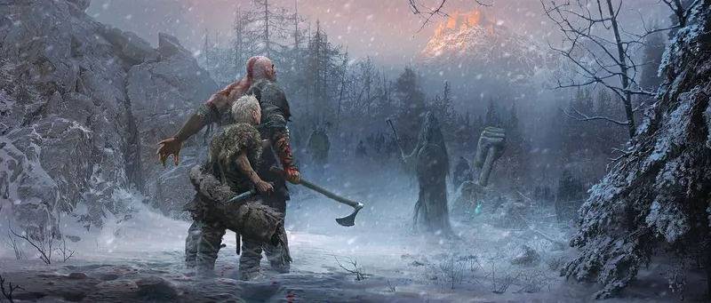 These God of War prints makes the story come to life