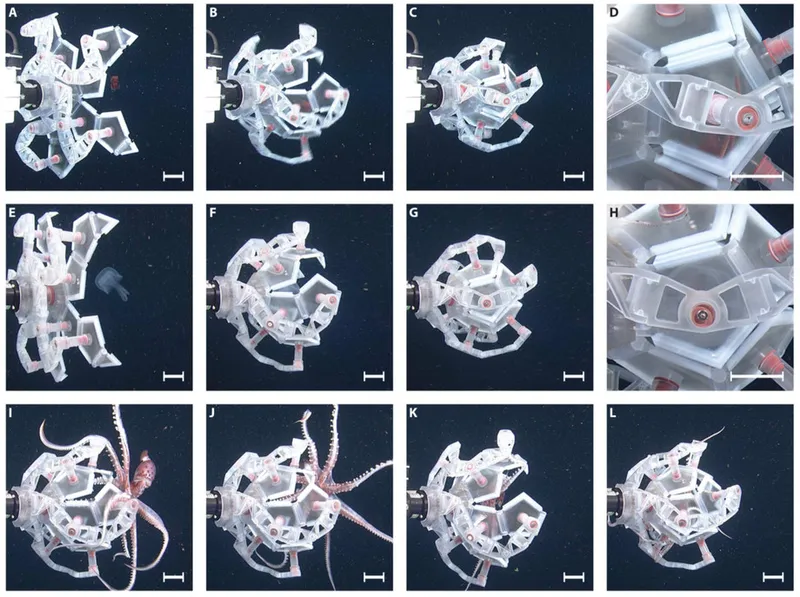 This 3D-printed origami can trap delicate creatures