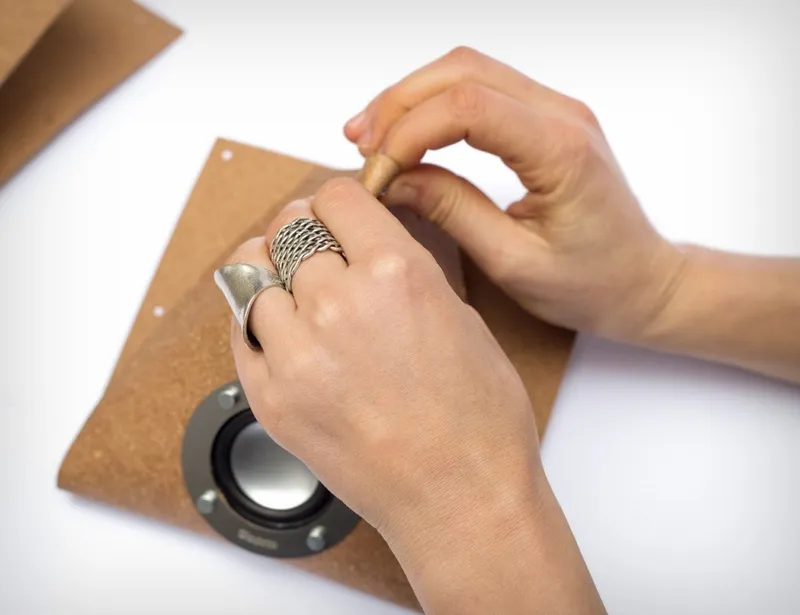 These speakers come in the shape of an envelope