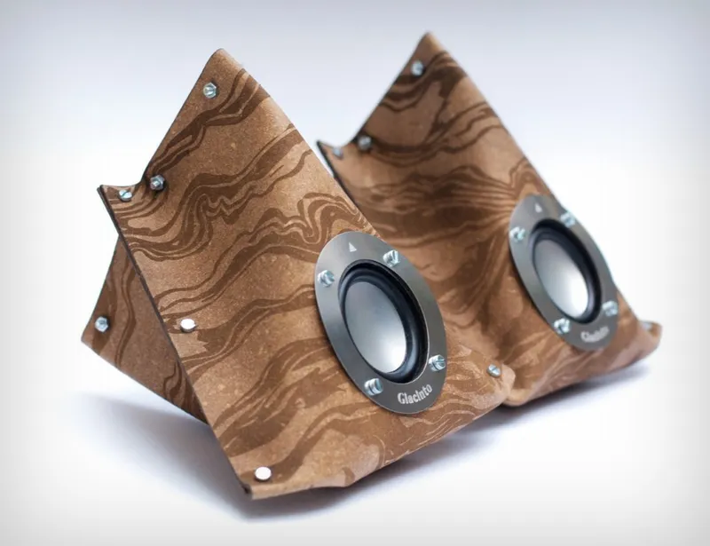These speakers come in the shape of an envelope