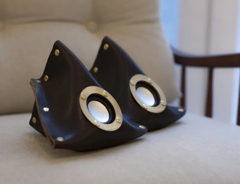 These speakers come in the shape of an envelope
