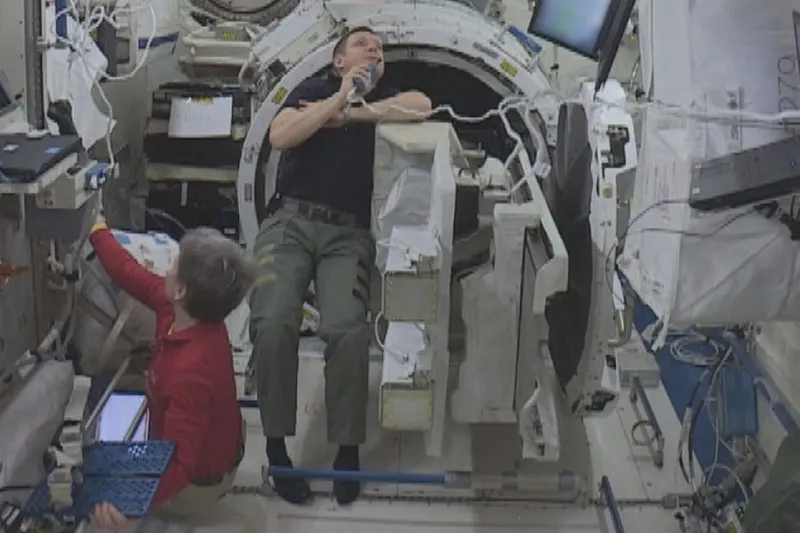Floating space drone offers a window into the ISS!! 0
