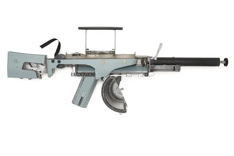 Typewriters gets recycled into Typewriter Guns! 0