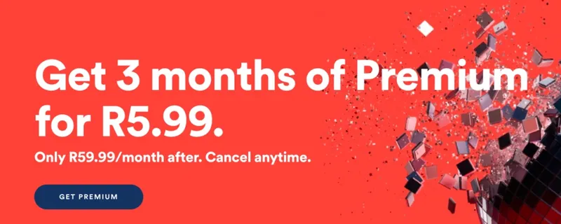 Upgrade To Spotify For Only R5.99 Per Month