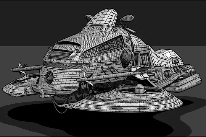 This Retro-Futuristic Vehicles concept it out of an unforeseen Sci-Fi movie! 7
