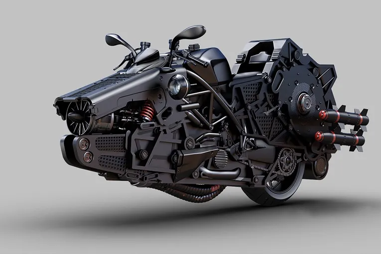 This Retro-Futuristic Vehicles concept it out of an unforeseen Sci-Fi movie! 9