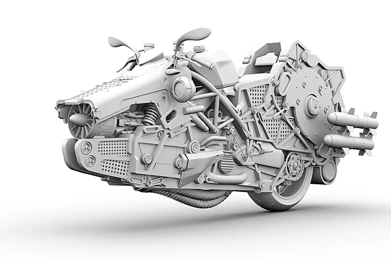 This Retro-Futuristic Vehicles concept it out of an unforeseen Sci-Fi movie! 11
