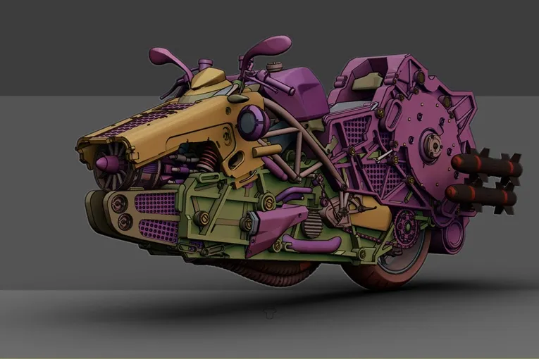 This Retro-Futuristic Vehicles concept it out of an unforeseen Sci-Fi movie! 10