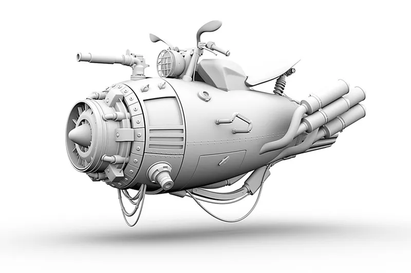 This Retro-Futuristic Vehicles concept it out of an unforeseen Sci-Fi movie! 5