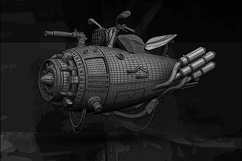 This Retro-Futuristic Vehicles concept it out of an unforeseen Sci-Fi movie! 4