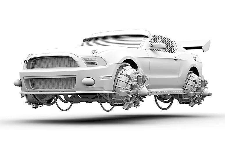 This Retro-Futuristic Vehicles concept it out of an unforeseen Sci-Fi movie! 2