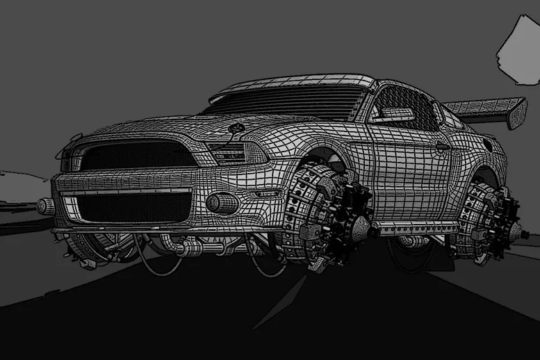 This Retro-Futuristic Vehicles concept it out of an unforeseen Sci-Fi movie! 1