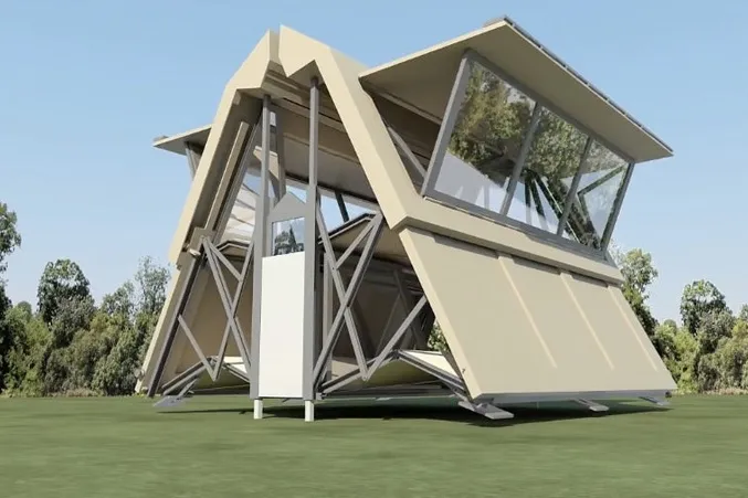 Ten Fold's unfolding building prototype is a dream from the future!! 8