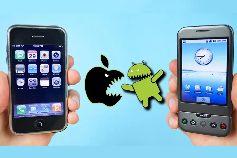 First iPhone VS First Android - Comparison