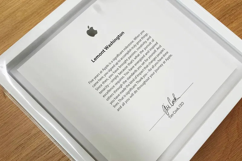 What You Get After Working For Apple For 5 Years