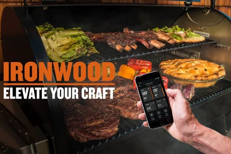 App-Controlled BBQ Grill - Traeger Ironwood 885