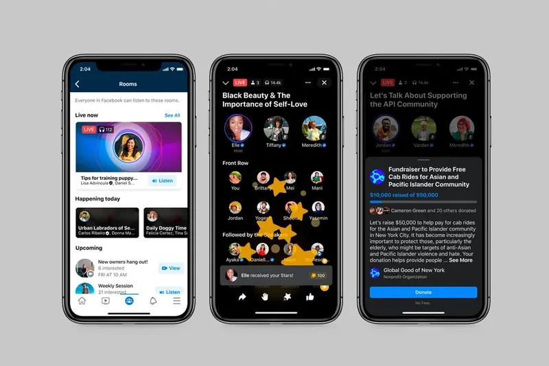 Facebook Launches Live Audio Rooms & Podcasts